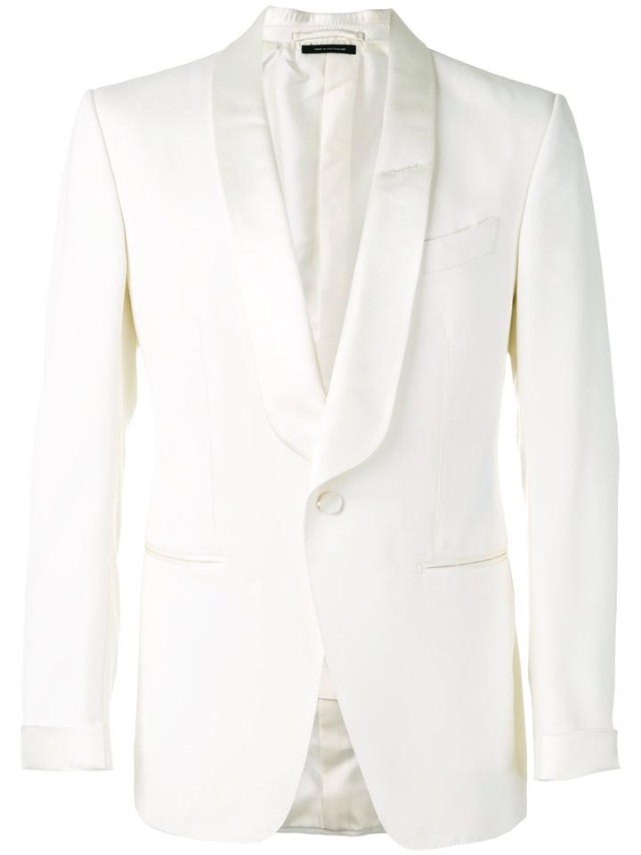 Tom Ford - Evening Blazer - Men - Silk/cupro/mohair/wool - 48, White, Silk/cupro/mohair/wool