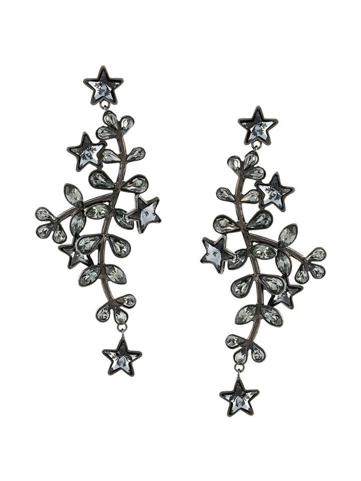 Dsquared2 Embellished Drop Earrings - Black