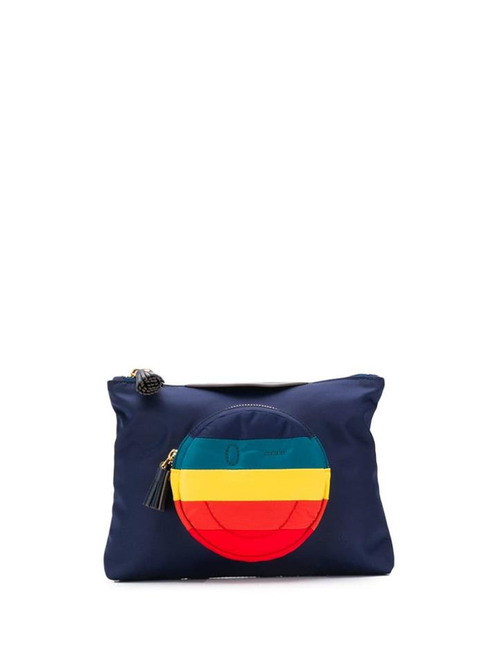 Anya Hindmarch Hubby Smiley Pouch - Blue