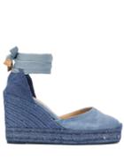 Castañer Carina 100 Wedge Espadrilles - Blue