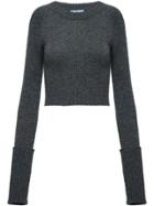 Prada Slim Ribbed Sweater - Grey