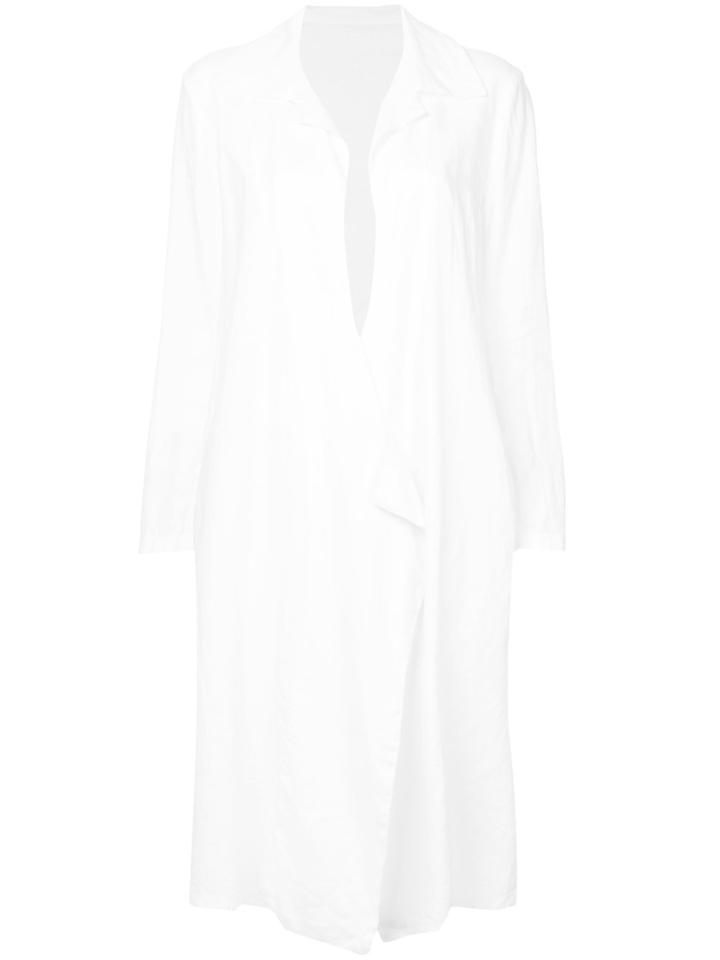 Yohji Yamamoto Vintage Long Lab Style Coat - White