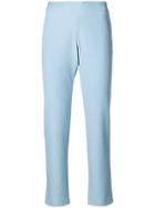 Moschino Cropped Tailored Trousers - Blue