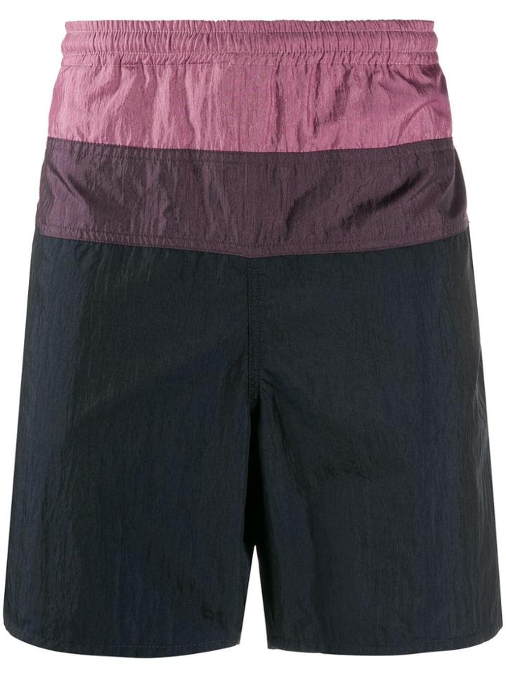 Ambush Colour Blocked Swim Shorts - Blue
