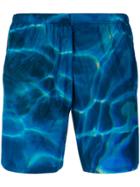 Prada Pool Print Swim Shorts - Blue