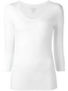 Majestic Filatures Three-quarters Sleeve T-shirt, Women's, Size: 4, White, Spandex/elastane/viscose
