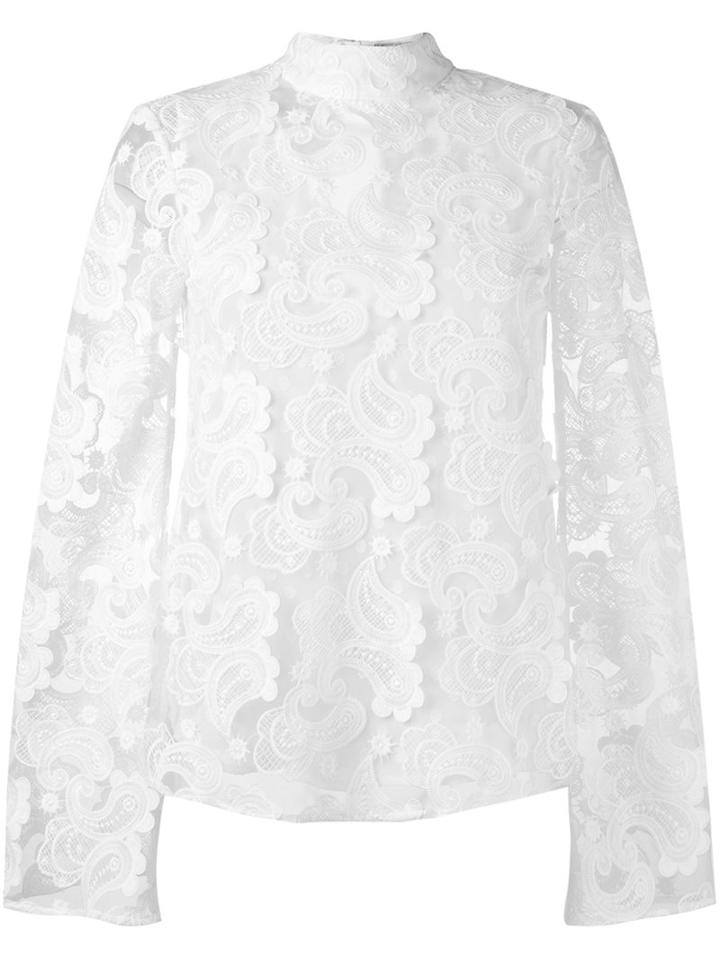 Perseverance Paisley Embroidery Top