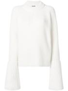 Jil Sander Bell Sleeves Jumper - White