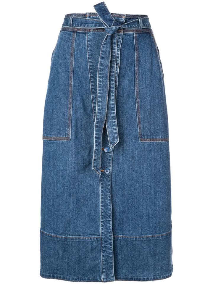 Ulla Johnson Tegan Denim Skirt - Blue