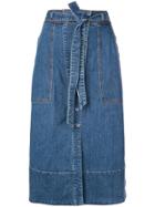 Ulla Johnson Tegan Denim Skirt - Blue