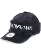 Emporio Armani Logo Strip Hat - Blue