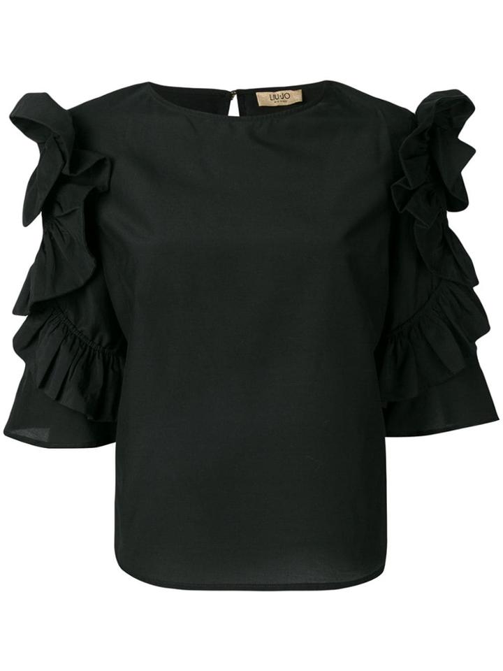 Liu Jo Structured Sleeves Blouse - Black