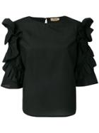 Liu Jo Structured Sleeves Blouse - Black