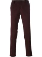 Incotex Classic Chinos, Men's, Size: 50, Red, Cotton/spandex/elastane