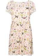 Red Valentino Bug Print Sundress - Nude & Neutrals