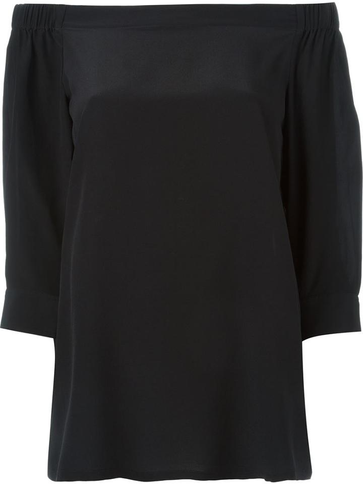 Theory 'joscla' Top, Women's, Size: Small, Black, Silk