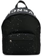 Givenchy Side Logo Printed Backpack - Black