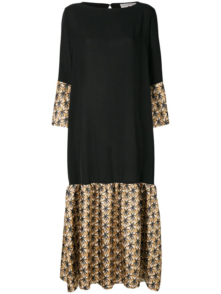 Daniela Pancheri Print Detail Dress - Black