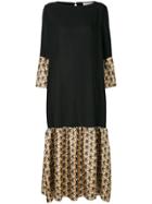 Daniela Pancheri Print Detail Dress - Black
