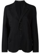 Yohji Yamamoto - Three-button Blazer - Women - Cotton - 2, Black, Cotton