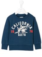 American Outfitters Kids Shark Print Sweatshirt, Boy's, Size: 10 Yrs, Blue