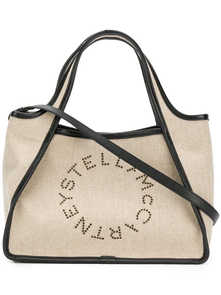 Stella Mccartney Perforated Logo Tote - Brown