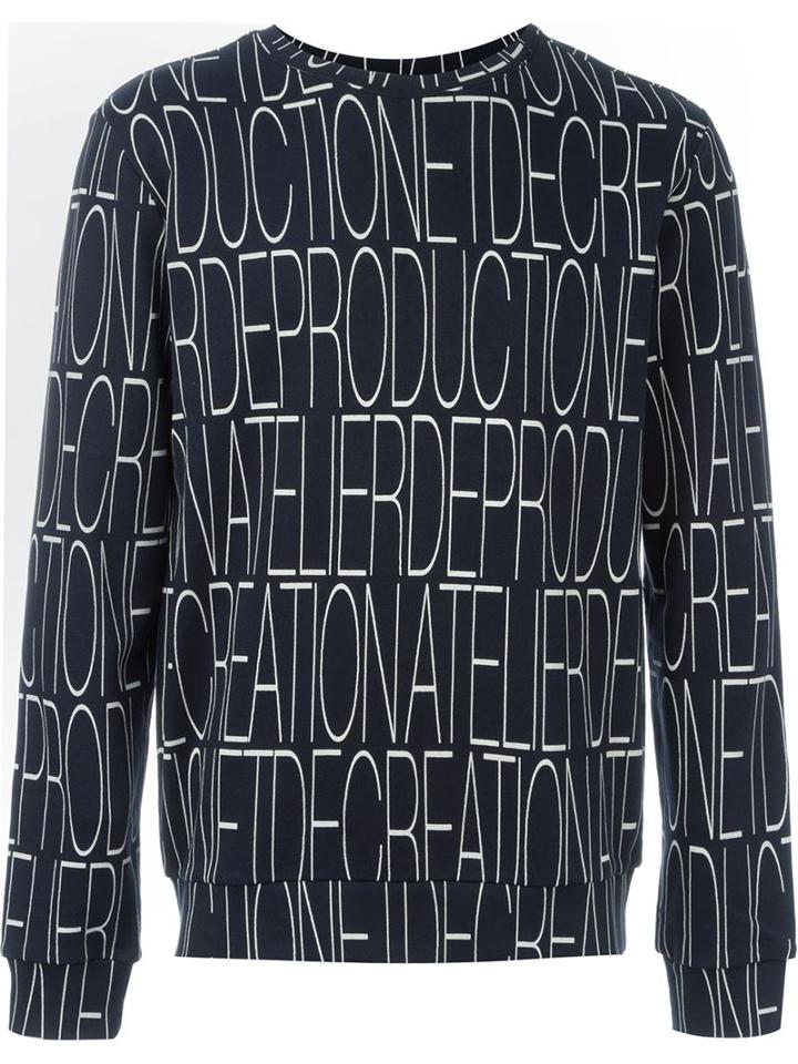 A.p.c. Slogan Print Sweatshirt