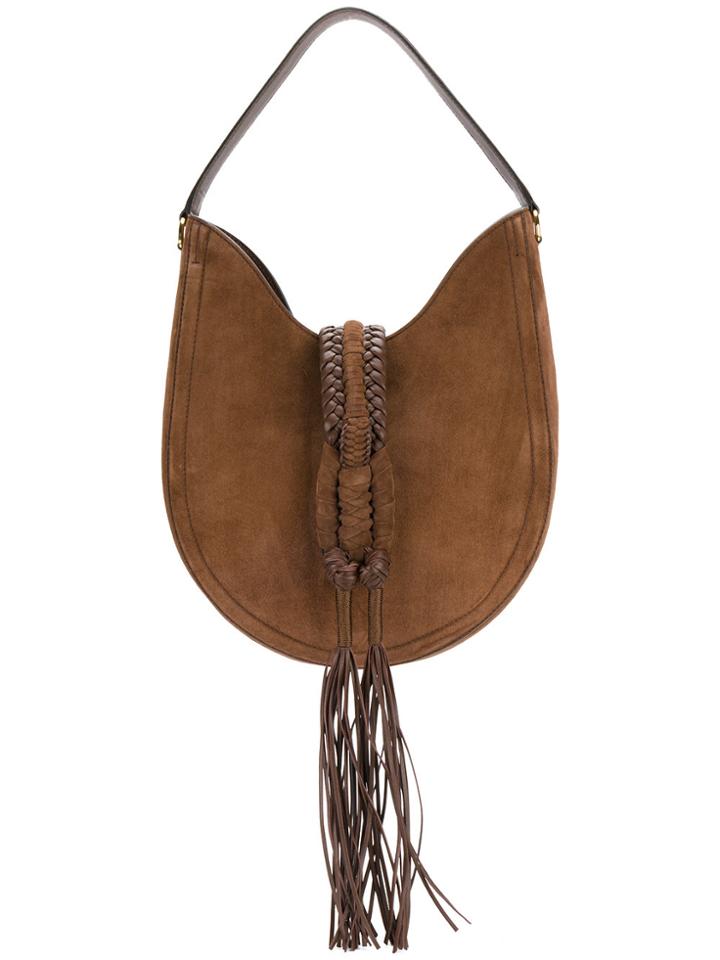 Altuzarra Tassel Detail Hobo Bag - Brown
