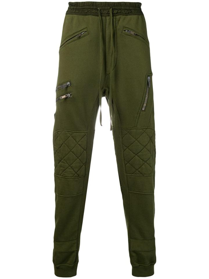Haider Ackermann Zip Detail Track Pants - Green