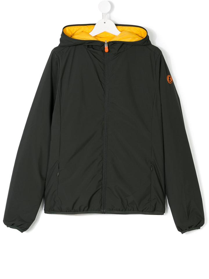 Save The Duck Kids Teen Reversible Padded Jacket - Green
