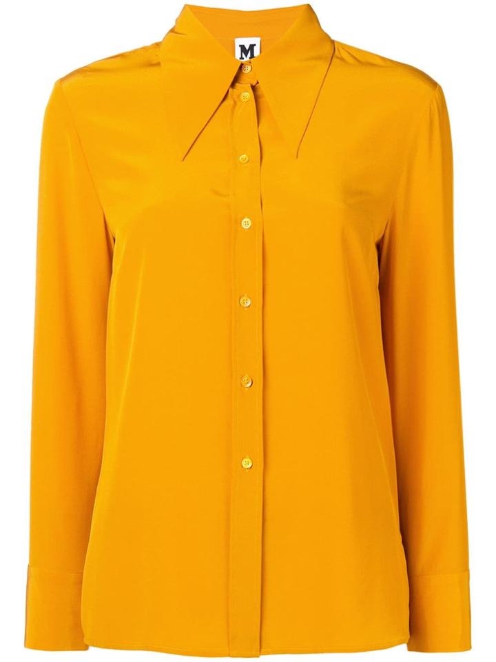 M Missoni Pointed Collar Shirt - Yellow & Orange