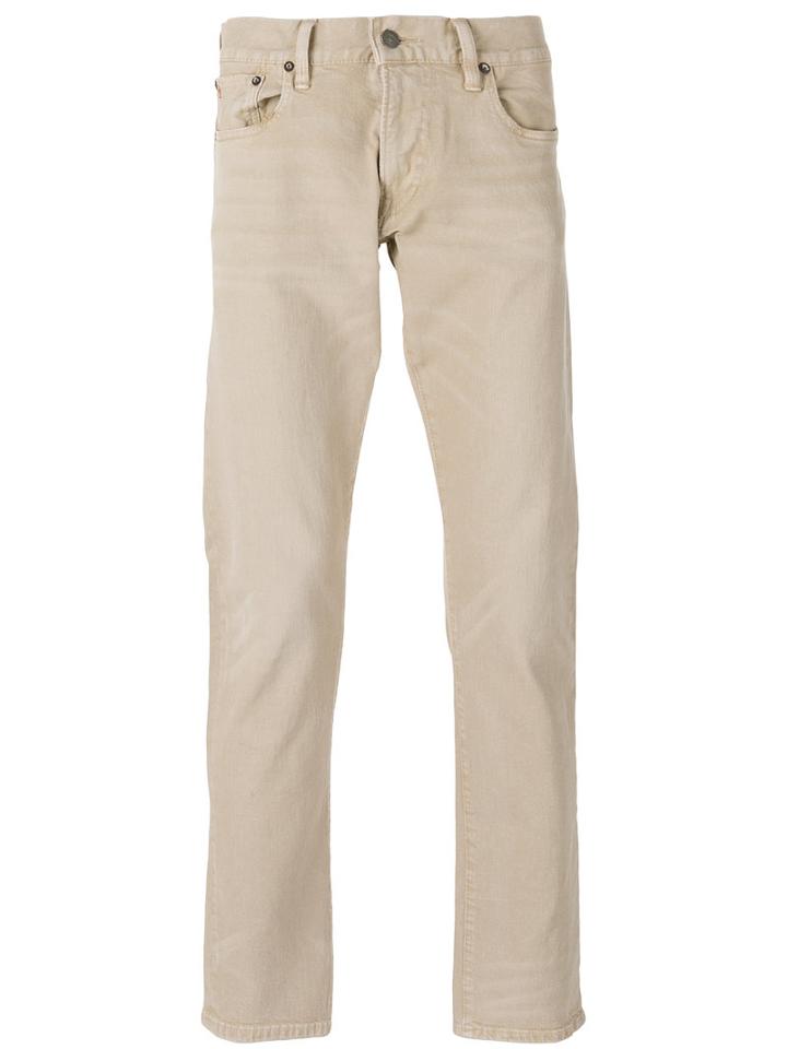 Polo Ralph Lauren Slim Fit Jeans, Men's, Size: 30, Brown, Cotton/spandex/elastane