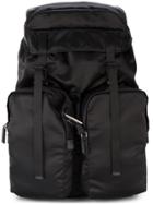 Prada Large Nylon Backpack - Black