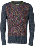 Maison Margiela Stitch Detail Knitted Jumper - Blue