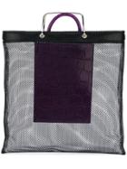 Givenchy Crocodile Effect Mesh Tote - Black