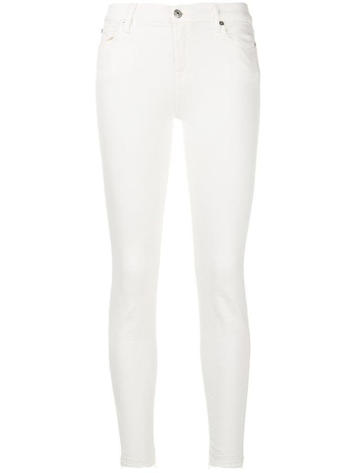 7 For All Mankind Skinny Jeans - White