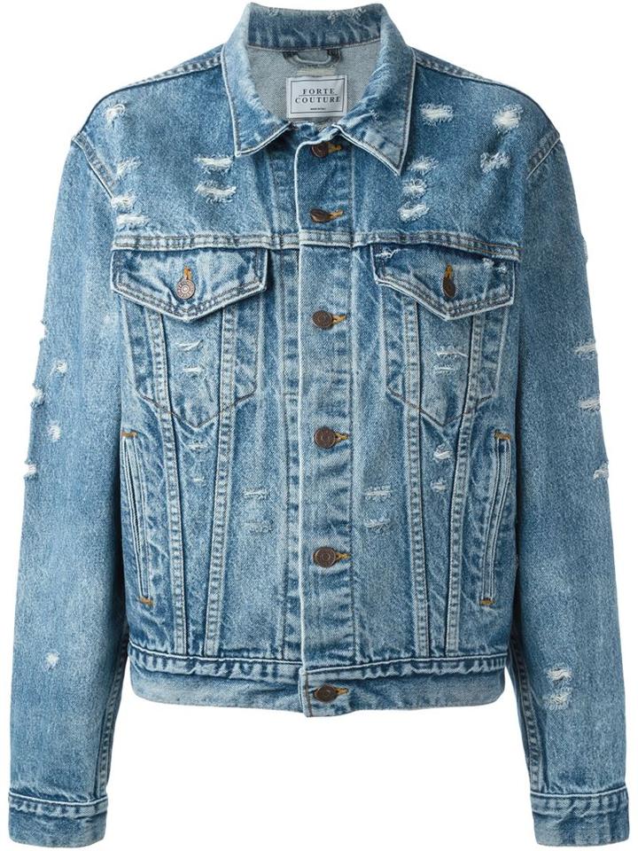 Forte Couture Yeah Sequinned Denim Jacket