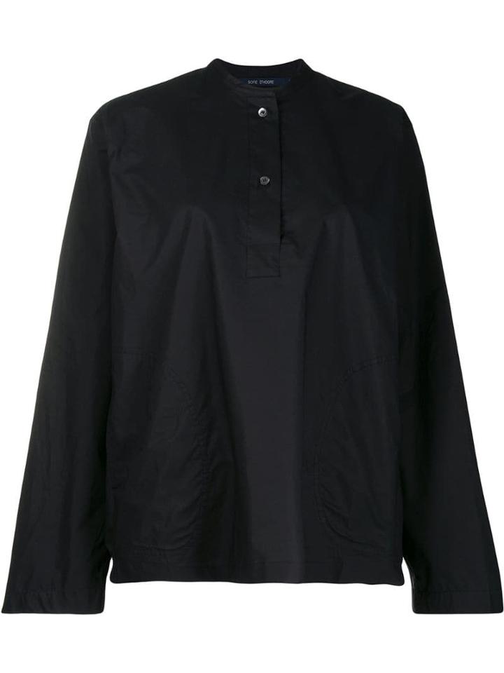 Sofie D'hoore Oversized Placket Shirt - Black