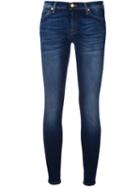 7 For All Mankind Skinny Jeans, Women's, Size: 29, Blue, Cotton/polyester/lyocell/spandex/elastane
