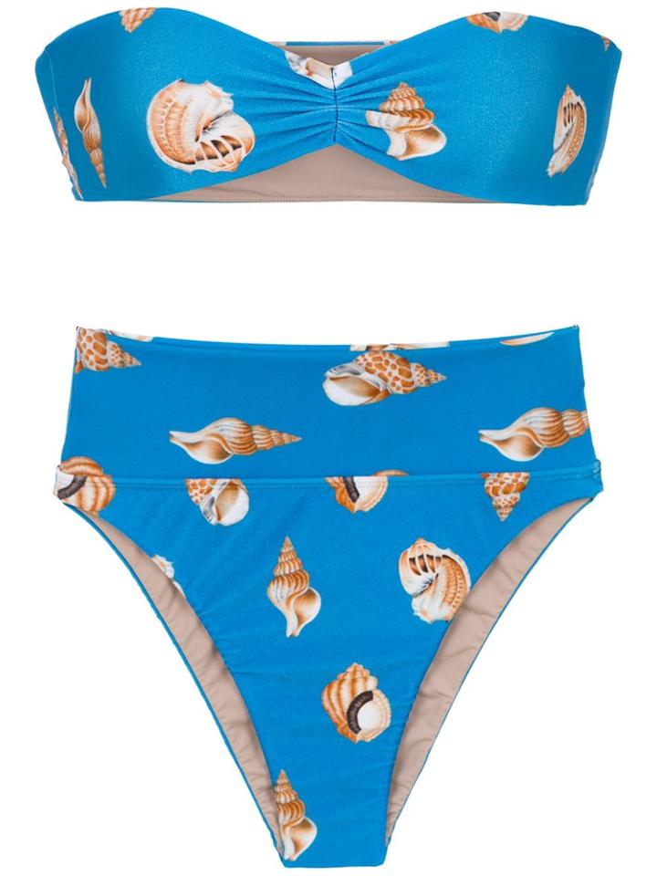 Adriana Degreas Conchiglie Bikini Set - Blue