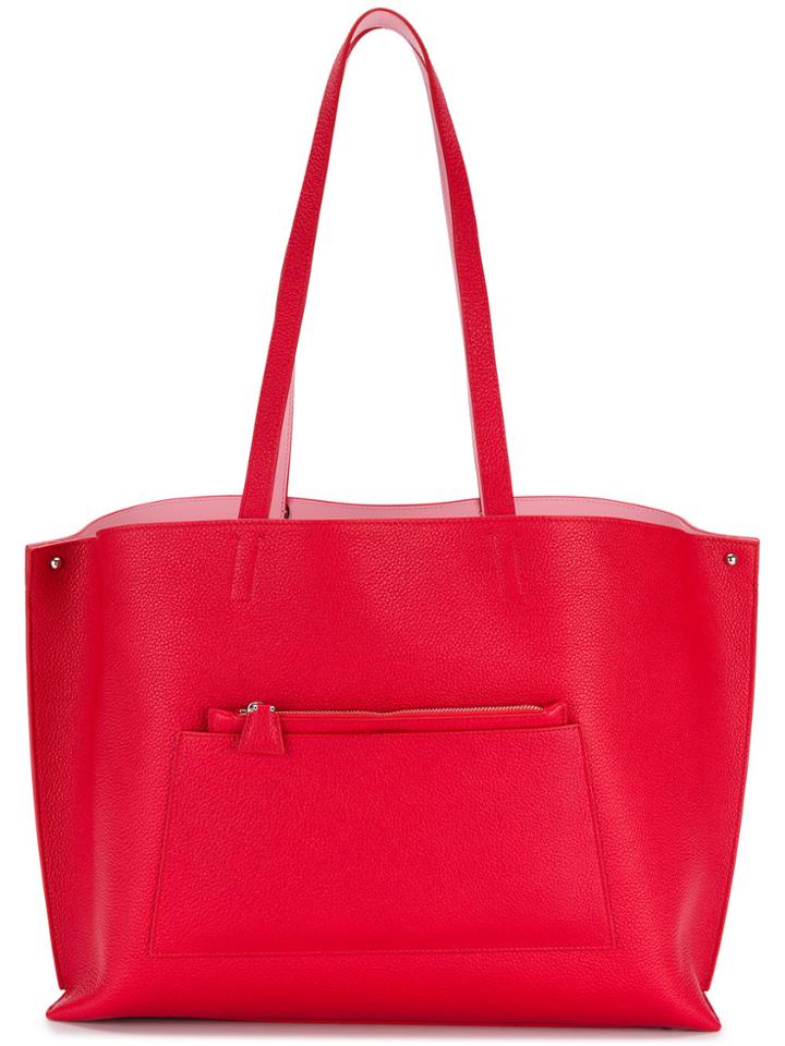 Akris Oversized Tote - Red