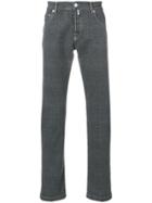 Kiton Plaid Regular Jeans - Grey