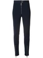 Versace - Curve Stretch Trousers - Women - Spandex/elastane/viscose - 40, Blue, Spandex/elastane/viscose