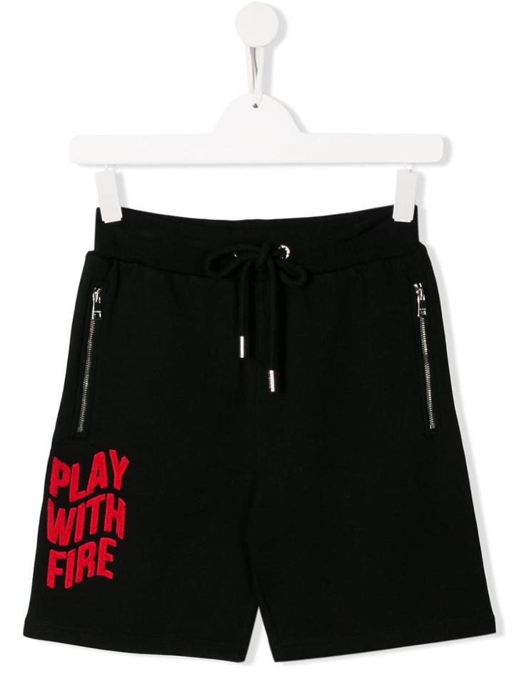 My Brand Kids Logo Shorts - Black