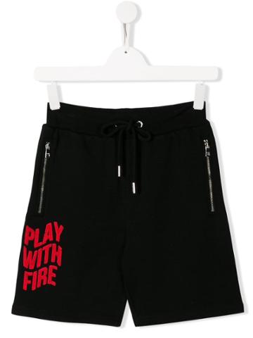 My Brand Kids Logo Shorts - Black