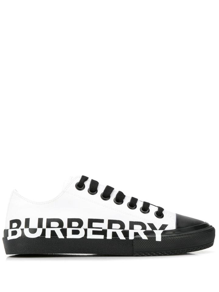 Burberry Logo Sneakers - White