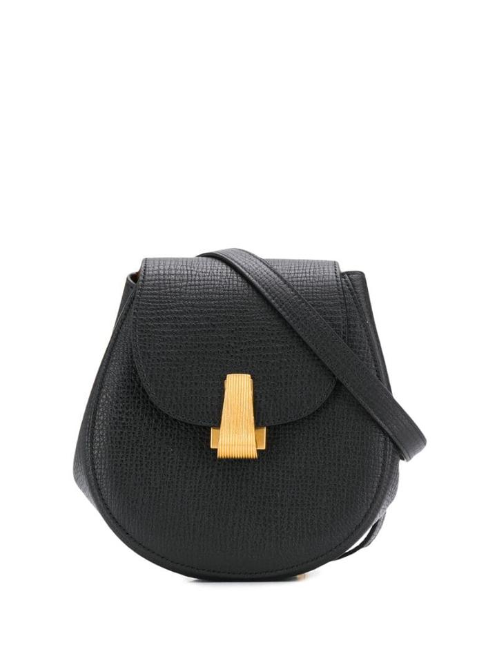 Bottega Veneta Foldover Leather Belt Bag - Black
