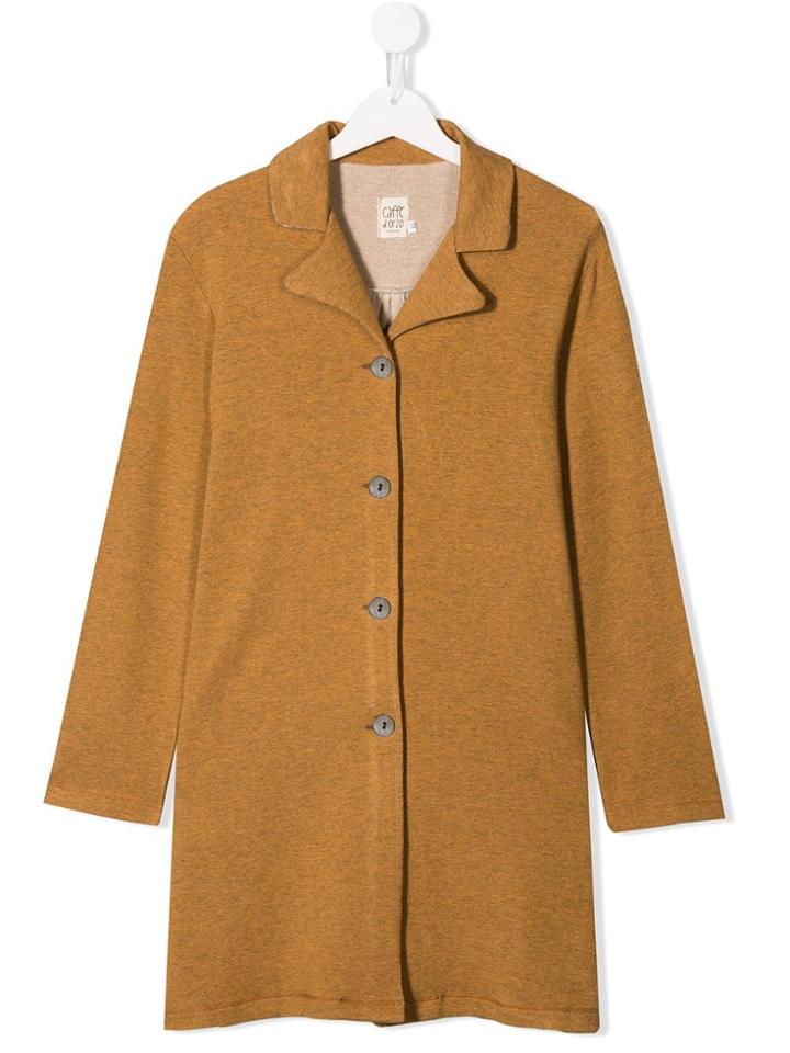 Caffe' D'orzo Buttoned Up Coat - Brown