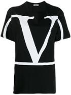 Valentino Go Logo Print T-shirt - Black