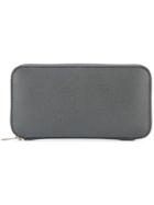 Valextra Zip Purse - Grey